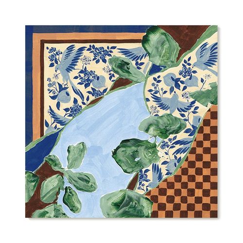 【特惠捡漏】插画Yukiko Noritake复刻艺术版画法式中古装饰画芯