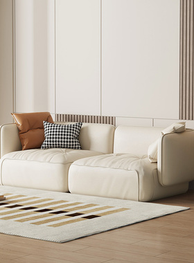 MUMA 丹麦设计生态真皮客厅沙发小户型客厅现代简约双人三人位