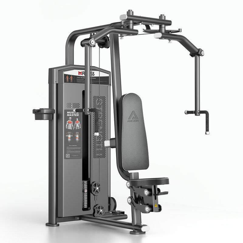 直臂夹胸反飞鸟训练器蝴蝶机健身房器材全套商用专业推胸力量器械