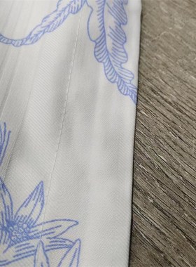 纯棉蓝色印花枕套 21S 小粗布加大枕袋 亲肤舒适小清新简约可水洗