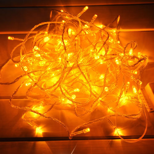 圣诞节装饰LED彩灯串10米带尾插婚庆节庆圣诞树配饰直播房间布置