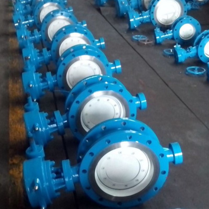 硬密封涡轮蝶阀 D343H-16C 法兰蝶阀 DN80