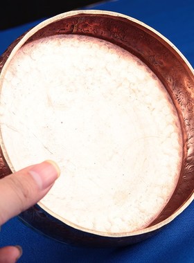 尼泊尔曼扎盘纯铜手工修盘密宗曼达盘底基盘用品供修曼茶