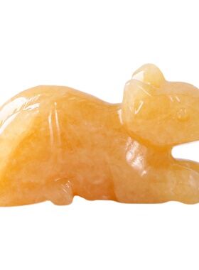 天然黄玉南玉石十二生肖 摆放三合局家居办公室客厅摆件饰品礼物