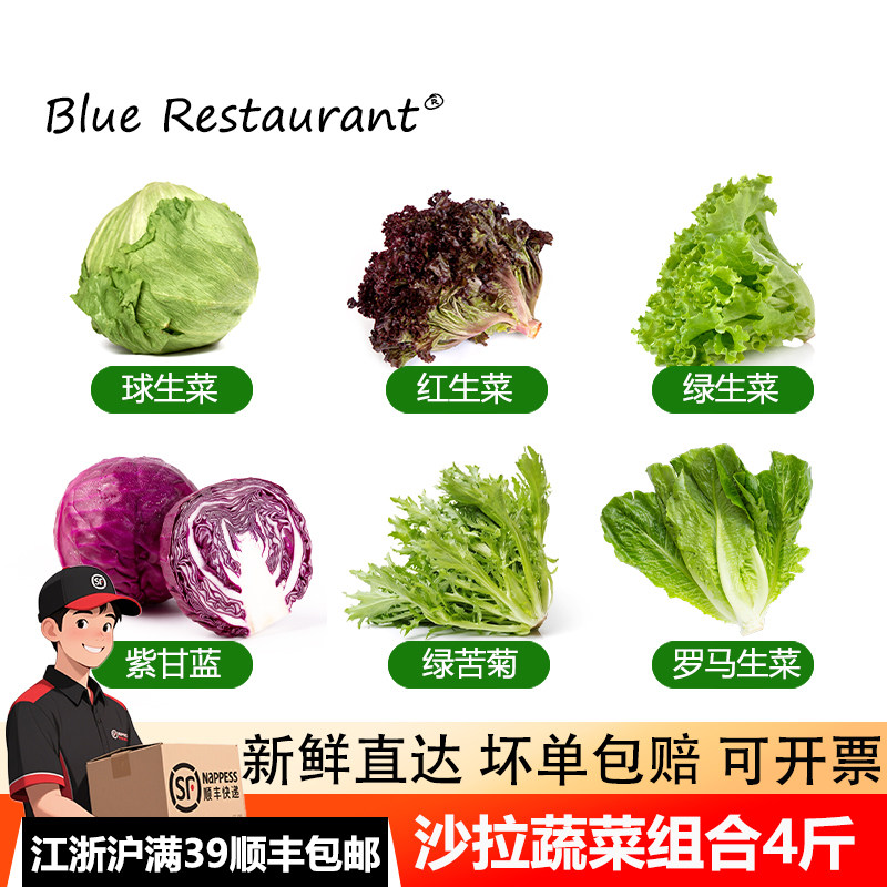 蔬菜沙拉食材新鲜蔬菜混合生菜
