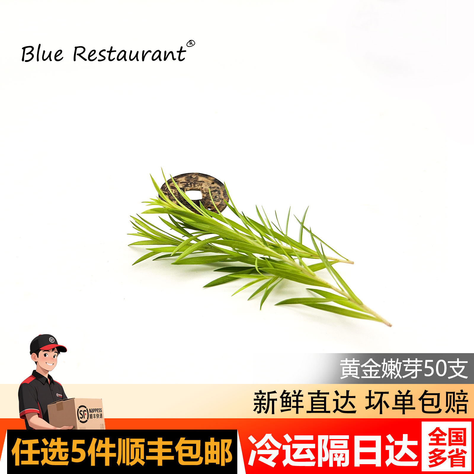 黄金嫩芽50支香柳新鲜西餐日料