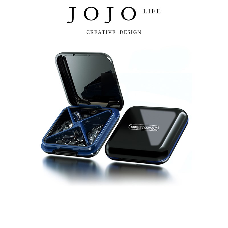 JOJO'S L. PD.Westwood.四格药盒专业储药盒避光密封收纳盒 |迟投