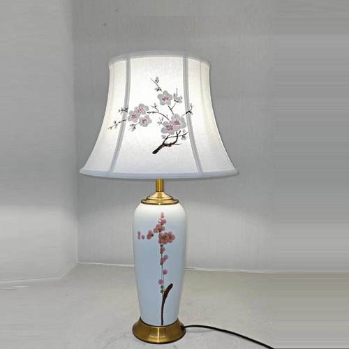 现代陶瓷台灯简约美式高档客厅别墅卧室床头柜台灯