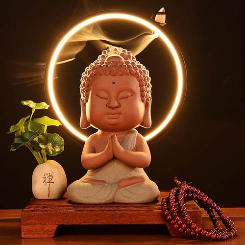 创意中式家居倒流香摆件简约现代办公室客厅电视柜博古架装饰摆设