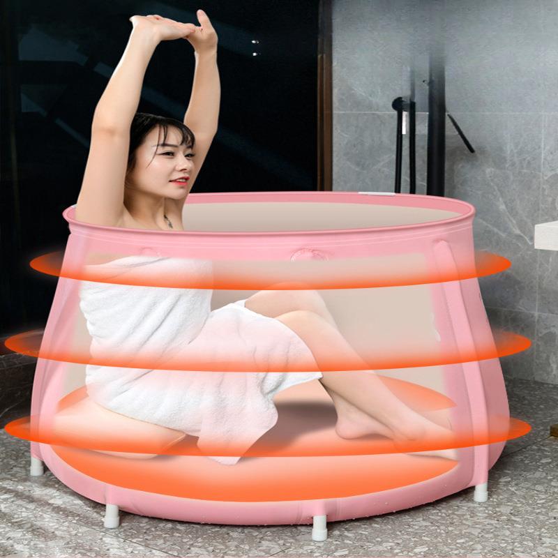 泡澡桶大人折叠浴桶洗澡盆沐浴桶冬天泡澡神器家用坐全身儿童浴缸