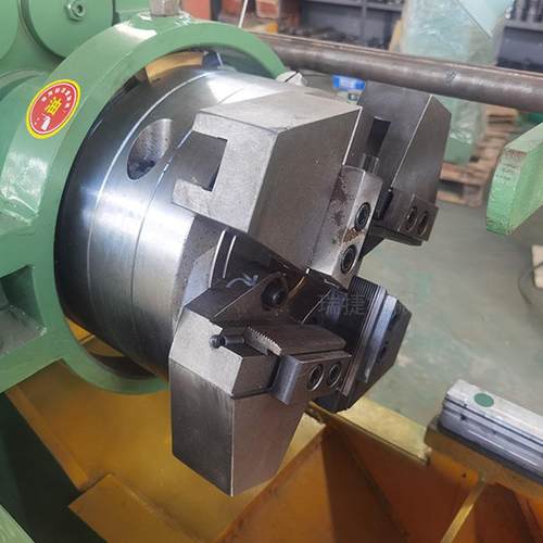 瑞捷自动螺栓套丝机切线板牙头电动管牙套丝机高转速自动卡盘