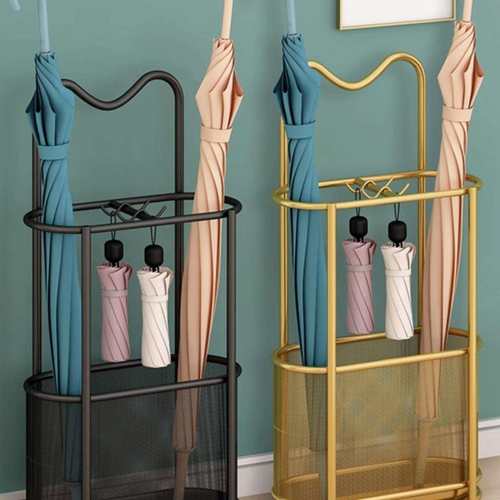 雨伞收纳架家用门口方便雨伞桶家用入户门放伞置物架铁艺雨伞收纳