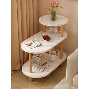 沙发边几家用客厅小桌子简易茶几边柜小户型茶桌出租房置物架方几