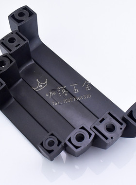 工业拉手黑色明装把手铝合金塑料柜门拉手电焊机设备工具冷库拉手