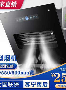 公寓式油烟机侧吸式500600mm小型抽烟机家用大吸力烟机简易550mm