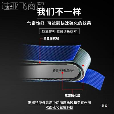 斯补胶条工套装真空轮胎摩托胶枪硫胎化胶条具装补胎VRQ斯套其他