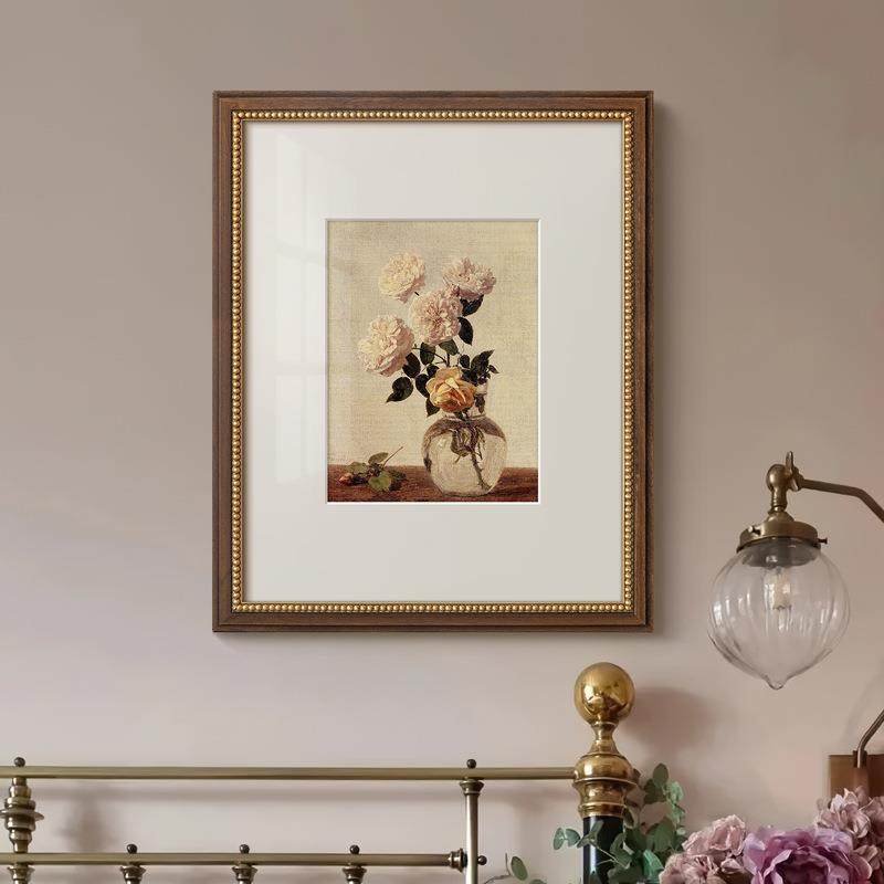 法式复古客厅装饰画美式餐厅玄关柜走廊花卉挂画卧室床头花瓶挂画,3C数码配件,USB灯,淘宝优惠券,粉丝福利购,淘宝优惠卷