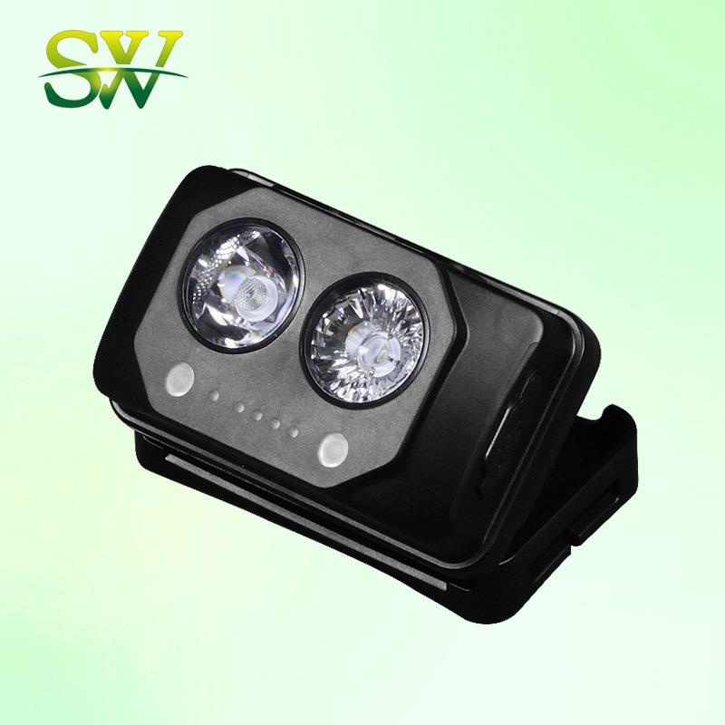 GYS5112微型防爆头灯多功能强光LED头戴式双头头灯聚泛光