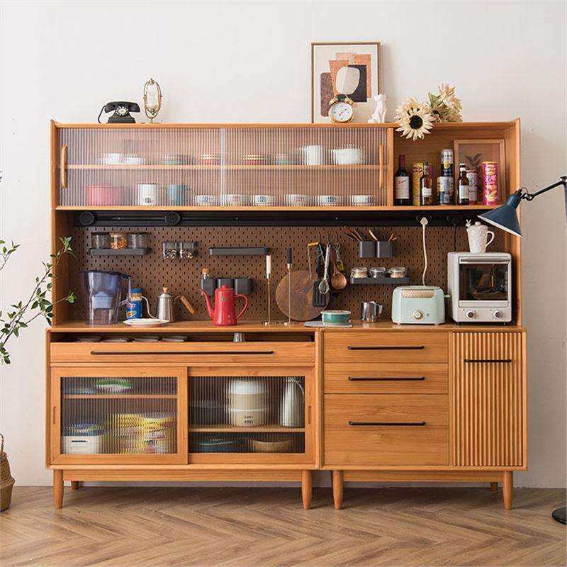 日式全实木极简樱桃木餐边柜高柜家用储物柜收纳柜北欧客厅洞洞板,3C数码配件,USB灯,淘宝优惠券,粉丝福利购,淘宝优惠卷