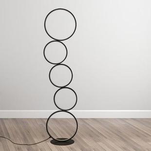 ED五环圆圈北欧简约现代LED立式 卧室氛围灯 落地台灯客厅创意个性