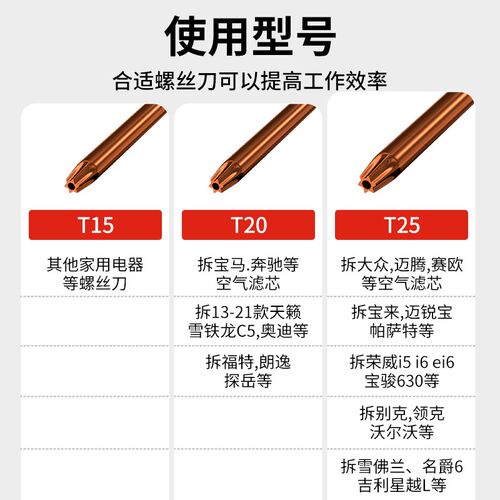 空气滤芯更换工具 大众朗逸迈腾速腾帕萨特汽车空调t20t25螺丝刀