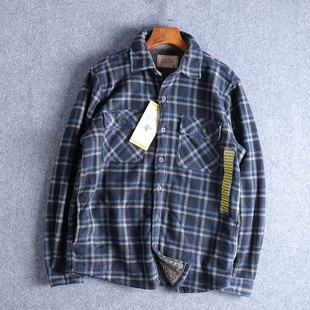 捡漏款!零下十度没问题。秋冬男士新款加绒加厚夹棉格纹衬衫外套