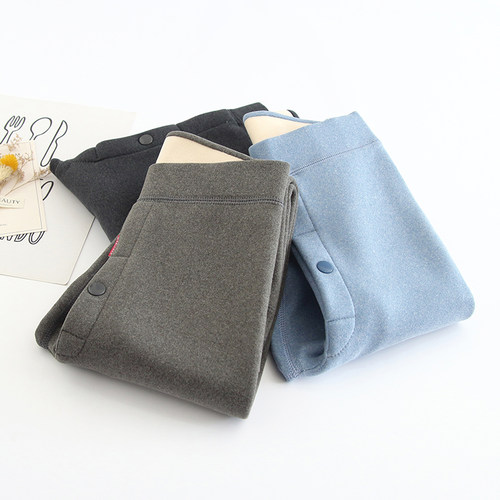 德绒男童加绒保暖裤儿童加厚内穿棉裤中大童一体绒秋裤子秋冬