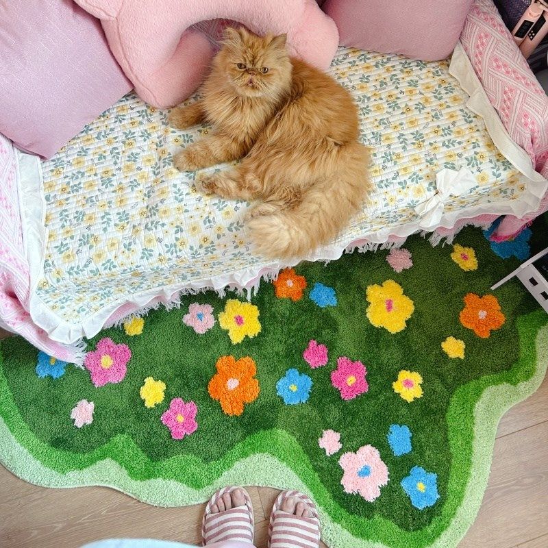 地毯卧室格丝诺改造床边苔藓花园不规则艺术感异形立体客厅地垫,居家布艺,床边毯,淘宝优惠券,粉丝福利购,淘宝优惠卷