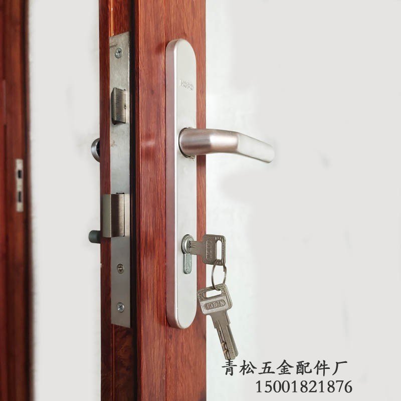 高档重型折叠玻璃门门锁防盗平开阳台大门锁家用室内通用型锁具