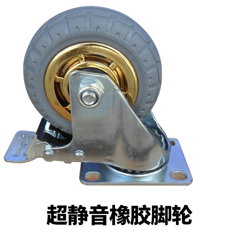 加厚木板车乌龟车平板小推车四轮拉货车搬运车拖车家用静音万新品