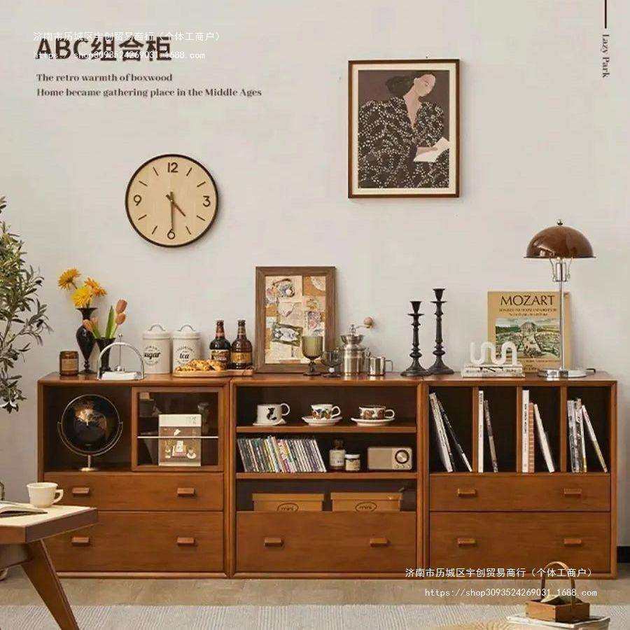 北欧实木书柜复古自由组合展示柜客厅家用落地电视柜收纳格子矮柜,五金/工具,其他电线电缆,淘宝优惠券,粉丝福利购,淘宝优惠卷