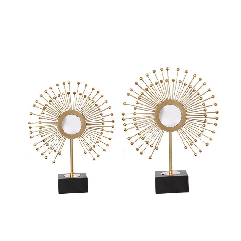 现代北欧客厅饰品摆件现代家居样板房玄关电视柜工艺品金属摆件