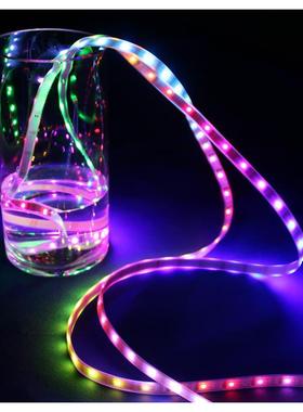 led灯带低压珠宝柜台灯带灯条5050灯小高亮灯带32灯/米WS2801