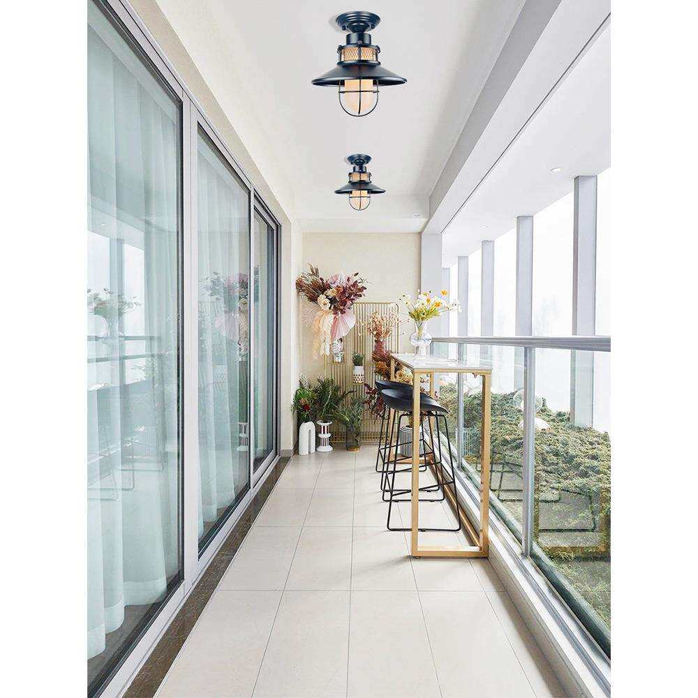 户外阳光房吸顶灯现代简约阳台走廊过道灯别墅大门口雨棚照明灯