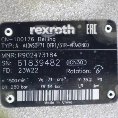 供应力士乐A10VS071DFR131R-VPA42N00油泵液压