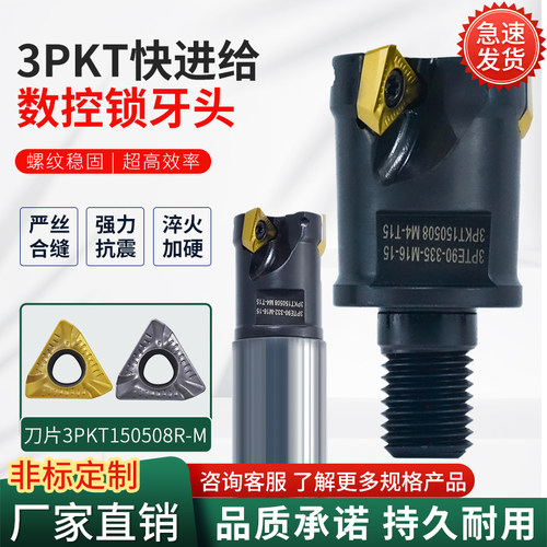 3PTE面铣锁牙头分体式刀头
