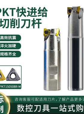 3PTE刀杆CNC数控快进给铣刀杆3PKT150508R-M重切削刃具刀粒铣刀片