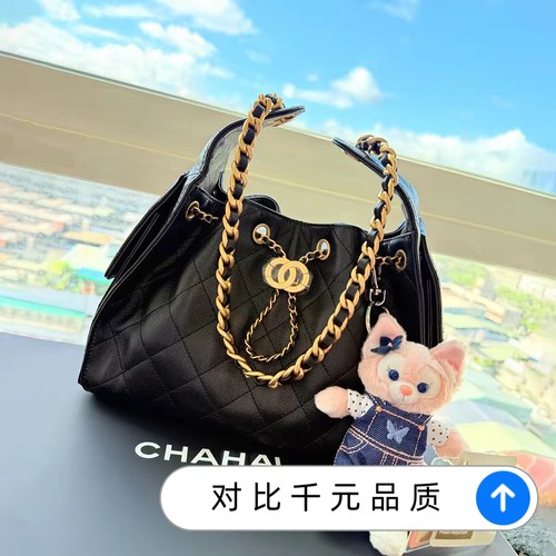 jennie同款流浪包25bag嬉皮包抽绳水桶包真皮hobo包单肩手提女包