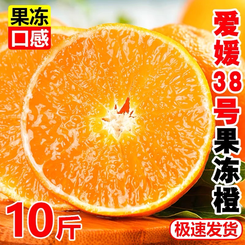 四川爱媛38号果冻橙10斤装橙子新鲜当季水果柑橘蜜桔子整箱9包邮5