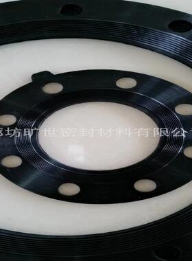 EPDM橡胶法兰垫片NBR耐酸碱耐高温橡胶管道密封垫FKM带孔方形