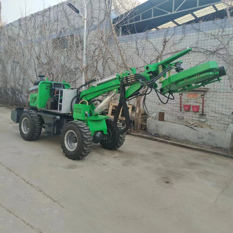 核桃碧根果板栗震动液压摇果机 轮式果实收集采摘机 多功能摘果机