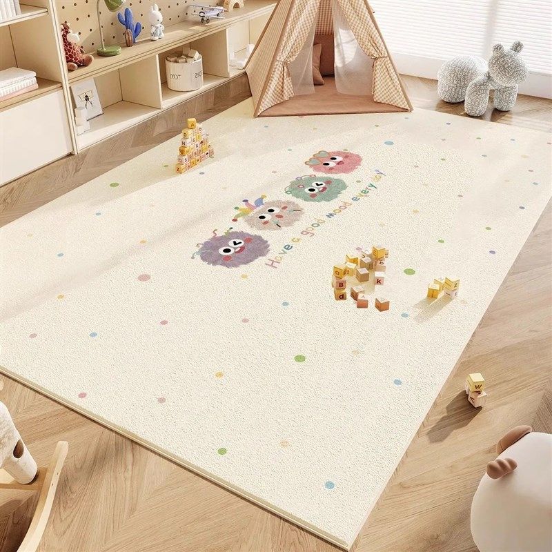 儿童房卡通地毯床边卧室地垫爱阅读区书桌椅垫宝宝爬行玩耍垫子,居家布艺,地毯,淘宝优惠券,粉丝福利购,淘宝优惠卷