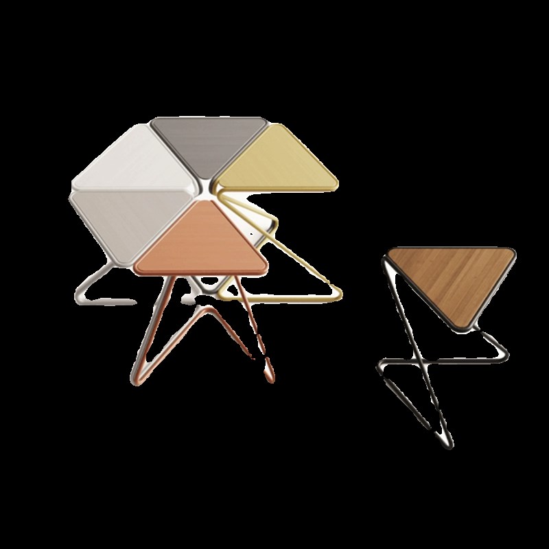 IFJE 家用沙发边几迷你阳台铁艺茶几小桌子现代边桌