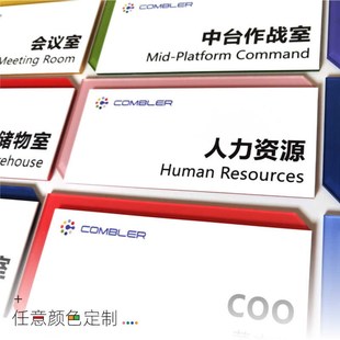 创意门牌外企办公室门牌部门房间标识牌定制经理室牌子