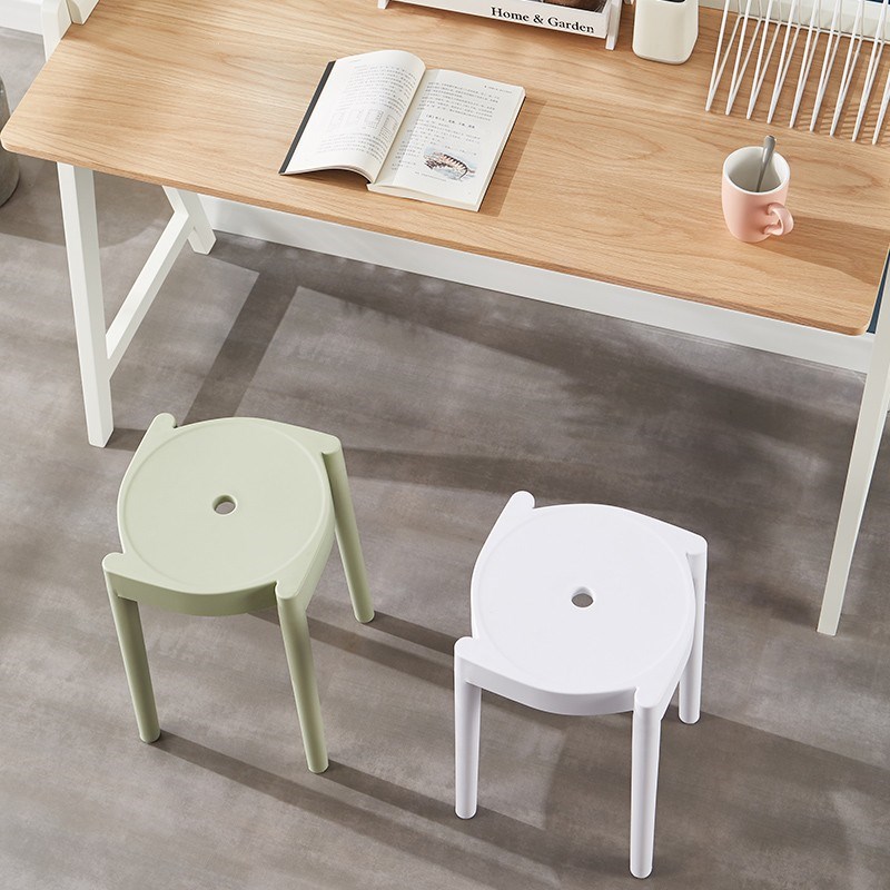 塑料加厚家用餐桌高板凳现代旋风凳独登商用椅可摞叠