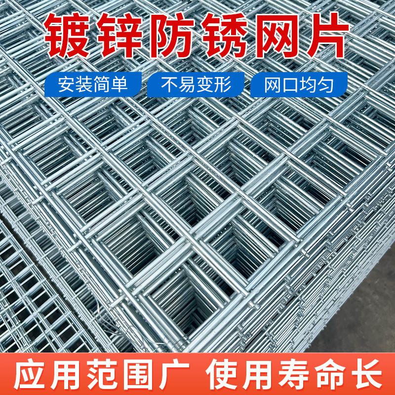 镀锌铁丝网片围栏小孔加粗养殖网狗笼底网建筑钢筋长孔网格网钢丝