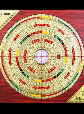 三合罗盘高精度专业高级综合指南针初学者大字携带罗经仪摆件