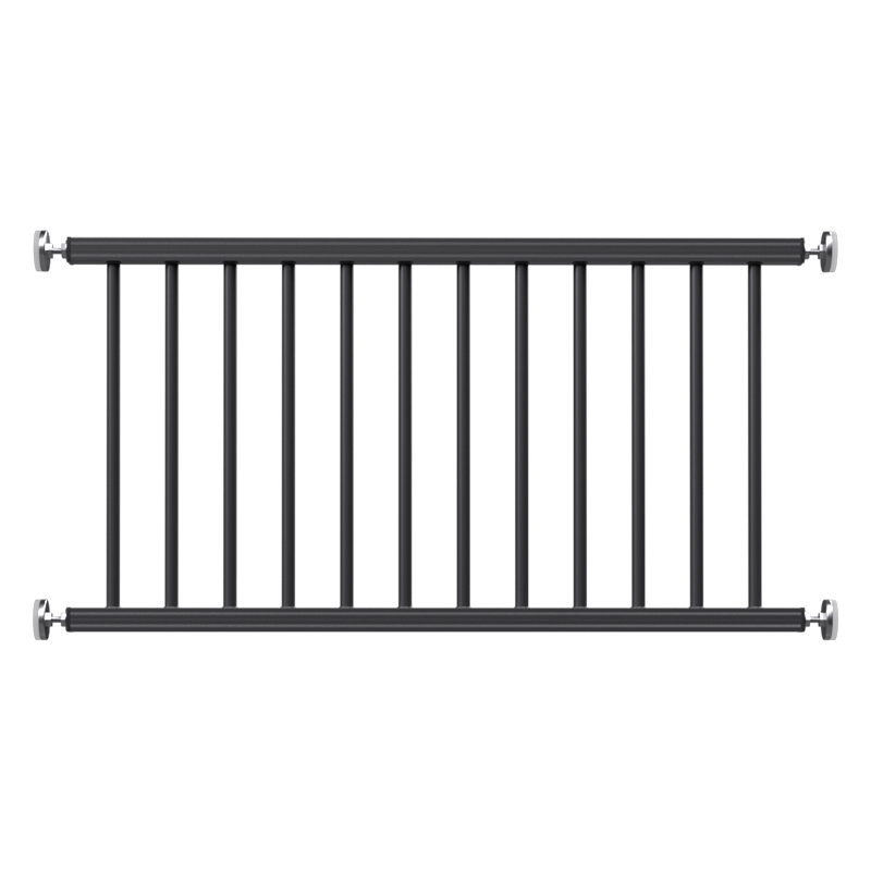 铝合金窗户防护栏儿童安全围栏杆阳台飘窗防盗窗网家用自装免打孔