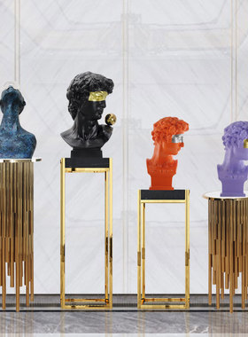 后现代抽象雕塑人物艺术品摆件样板房走廊玄关电视柜落地软装饰品