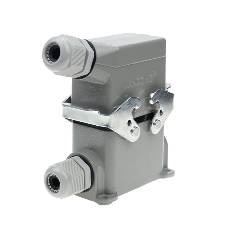 4芯高底座35A重载连接器HDC-HSB-004矩形航空插头插座工业防水